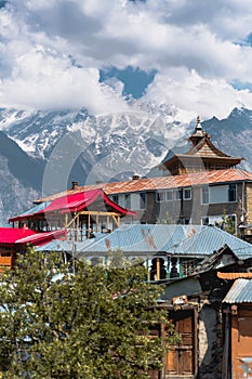 Beautiful village called Kalpa in Himachal pradesh, India.