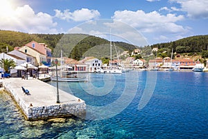 The beautiful village of Fiscardo, Kefalonia island, Greece