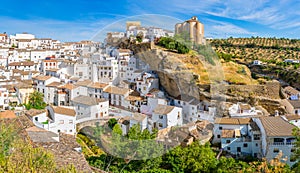 The beautiful village of Setenil de las Bodegas, Provice of Cadiz, Andalusia, Spain.