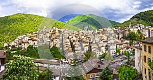 Beautiful villages of Abruzzo - Scanno. Italy photo