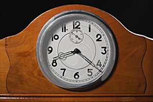 Beautiful vintage clock close up