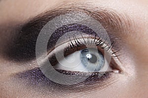 Beautiful violet makeup