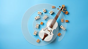 Beautiful violin awaits its rightful musician counterpart.AI Generated