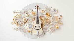 Beautiful violin awaits its rightful musician counterpart.AI Generated