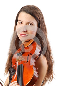 Beautiful violinist