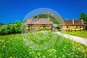 Beautiful Vlkolinec traditional village, Slovakia