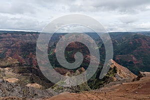 Waimea Canyon on Kauai, Hawaii, in winter