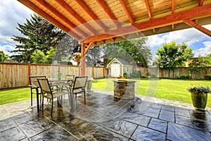 Beautiful walkout patio area