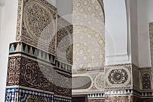 Beautiful wall decoration in the Grande Mosquee de Paris