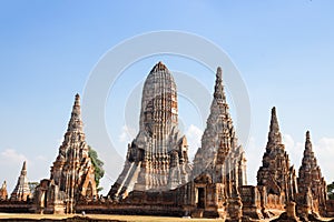 Beautiful Wat Chai Watthanaram temple in ayutthaya