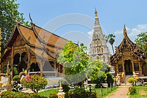 Beautiful Wat Chedi Liam (Temple of the Squared Pagoda), the only ancient temple in the Wiang Kam archaeological area that re