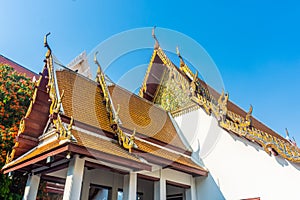 The beautiful Wat Mahathat Temple, Bangkok. Thailand