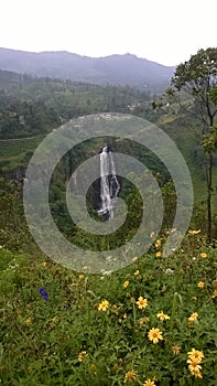 Beautiful water fall St. Clare