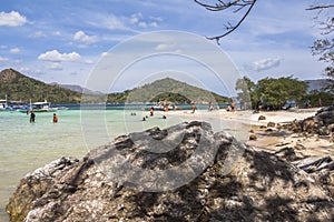 Beautiful water on philippine beach near Coron