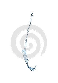 Beautiful water splash isolated on white