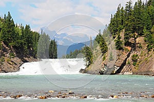 Beautiful water stream in Banff National Park