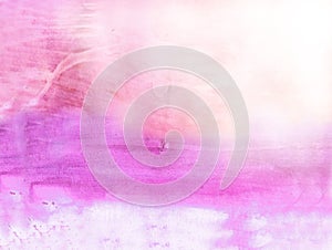 Beautiful watercolor background in soft pink