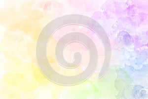 Beautiful watercolor rainbow pattern illustration. Watercolour t