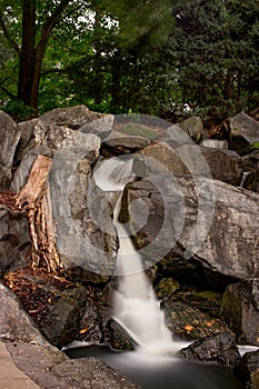 The Beautiful Waterfall at Auburn Botanic Garden