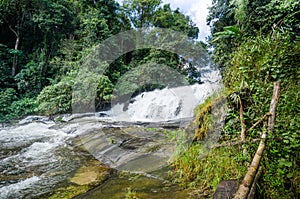 beautiful waterfall at the northern of Thailand,Tropical rain forest landscape