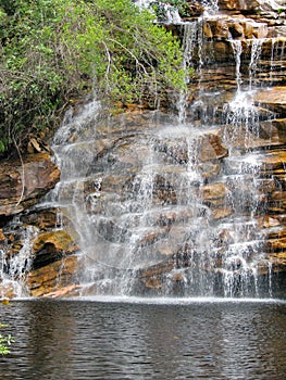 Beautiful waterfall at Chapada Diamantina National Park, Brazil