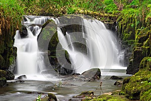 Beautiful waterfall of Clare Glens