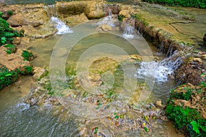 Beautiful waterfall el lemon Dominican Republic