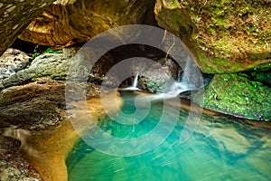 Wilderness waterfall oasis photo