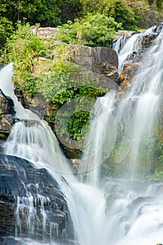 Beautiful waterfall in forest