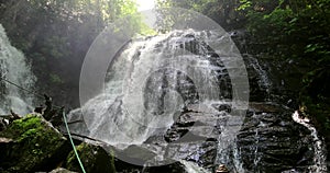 Beautiful waterfall in Great Smoky Mountains National Park