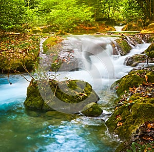 Beautiful waterfall Huai Mae Khamin, Thailand