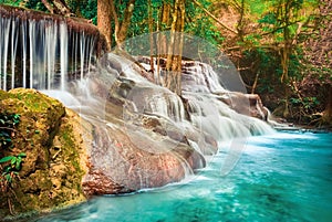 Beautiful waterfall Huai Mae Khamin, Thailand