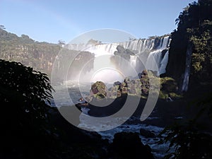 Beautiful waterfall at Iguazu