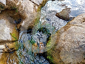 Beautiful waterfall in journey to mountain view image