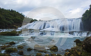 Beautiful waterfall landscape