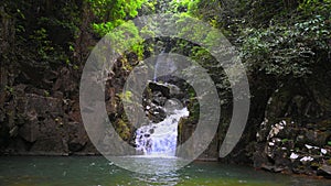 Beautiful waterfall at Namtok phlio National Park chanthaburi thailand.