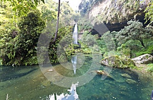 Beautiful waterfall in Nantou, Taiwan