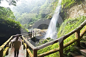 Beautiful waterfall in Nantou, Taiwan