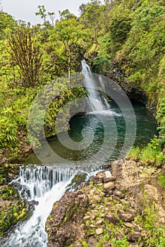 Beautiful Waterfall Near Hana Maui