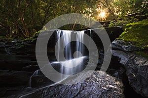 Beautiful waterfall in New South Wales, Australia