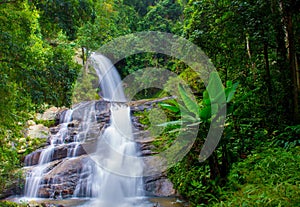 A beautiful waterfall in northern Thailand