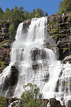 Beautiful waterfall in Norway.