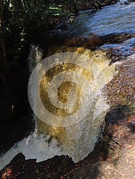 Beautiful waterfall in Presidente Figueiredo, Amazon region photo