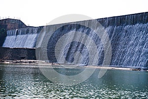 Beautiful Waterfall in river with a Long exposure photography