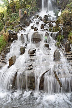 Beautiful waterfall scenery at Mussoorie india