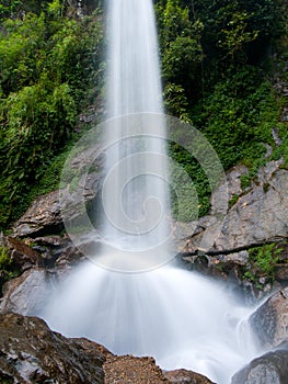 Beautiful waterfall the seven sisters in India