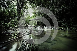 A beautiful waterfall shot with a slow exposure