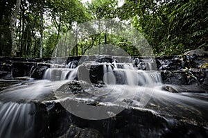 A beautiful waterfall shot with a slow exposure