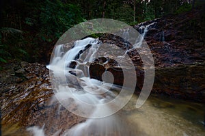 Beautiful waterfall at sik kedah,  malaysia.