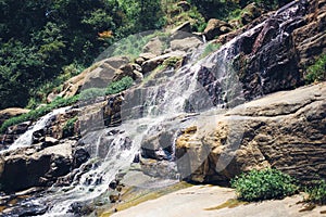 Beautiful waterfall in Sri Lanka.